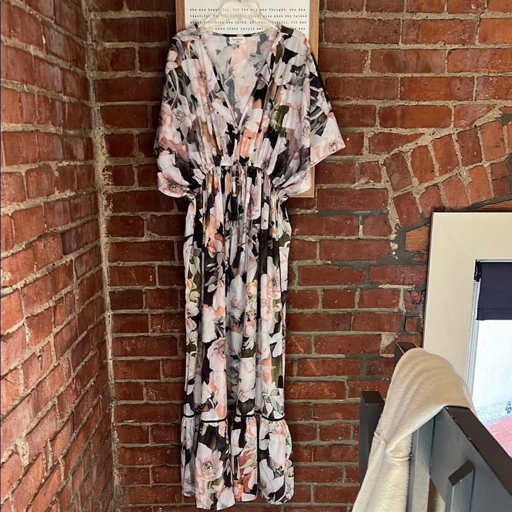 Cost Plus World Market Floral Maxi Dress